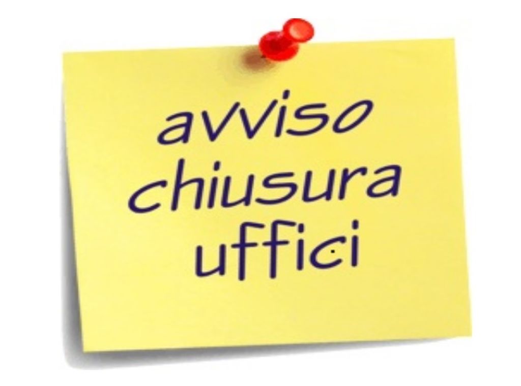 avviso 41/2026 - chiusura uffici giovedi' 27/08 dalle ore 8,30 alle ore 15,30 per interruzione del servizio elettrico
